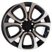 Alu kola Arceo DY1456, 16x6.5 5x98 ET39, černá + leštění (zátěžová)