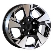 Alu kola Arceo DY1876, 16x6.5 6x130 ET50, černá + leštění (zátěžová)