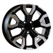 Alu kola Arceo DY1886, 16x6.5 5x114.3 ET35, černá + leštěný límec