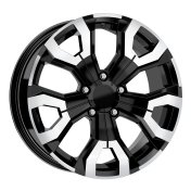 Alu kola Arceo DY1886, 16x6.5 5x114.3 ET35, černá + leštěný límec