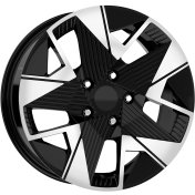 Alu kola Arceo DY1946, 16x6.5 5x114.3 ET35, černá + leštění
