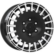 Alu kola Arceo DY1956, 16x7 6x130 ET50, černá + leštění (zátěžová)