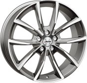 Alu kola AUTEC ASTANA, 17x7 5x112 ET42, titanová + leštění