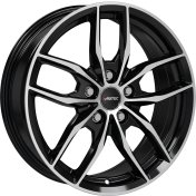 Alu kola AUTEC BAVARIS, 19x8 5x112 ET30, černá lesklá + leštění (zátěžová)