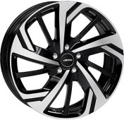 Alu kola AUTEC RIXON, 19x9 5x112 ET49, černá lesklá + leštění (zátěžová)
