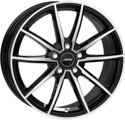 Alu kola AUTEC SKARA, 17x7 5x112 ET41, černá lesklá + leštění