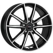 Alu kola AUTEC SKARA, 17x7 5x112 ET41, černá lesklá + leštění