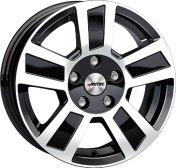 Alu kola AUTEC TIGRIS, 17x6 5x112 ET30, černá lesklá + leštění (zátěžová)