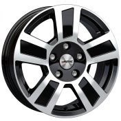 Alu kola AUTEC TIGRIS, 14x6 5x112 ET30, černá lesklá + leštění (zátěžová)