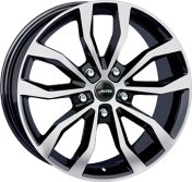 Alu kola AUTEC UTECA, 18x8.5 5x112 ET36, černá lesklá + leštění (zátěžová)