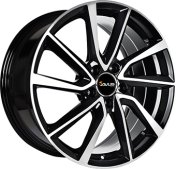 Alu kola AVUS VELGEN AC-518, 17x7 4x108 ET42, černá lesklá + leštění