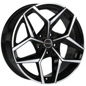 Alu kola AVUS VELGEN AC-523, 19x8.5 5x120 ET35, černá lesklá + leštění (zátěžová)