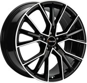 Alu kola AVUS VELGEN AF18, 22x9.5 5x112 ET31, černá lesklá + leštění