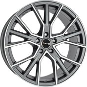 Alu kola AVUS VELGEN AF18, 21x9.5 5x112 ET31, šedivá matná + leštění (zátěžová)