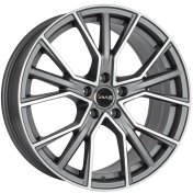 Alu kola AVUS VELGEN AF18, 20x9 5x112 ET25, šedivá matná + leštění (zátěžová)