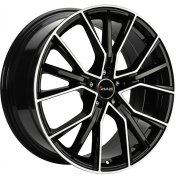 Alu kola AVUS VELGEN AF18, 20x9 5x112 ET40, černá lesklá + leštění (zátěžová)