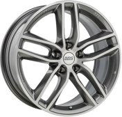 Alu kola BBS SX, 18x8 5x112 ET44, šedivá + leštění