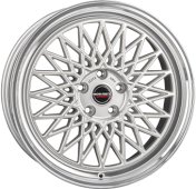 Alu kola BORBET B, 17x7 4x100 ET30, stříbrná + leštění