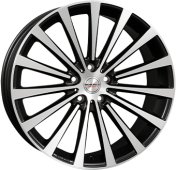 Alu kola BORBET BLX, 20x8.5 5x108 ET45, černá matná + leštění