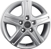 Alu kola BORBET CWD, 16x6.5 5x114.3 ET45, stříbrná (zátěžová)