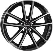 Alu kola BORBET W, 20x8 5x112 ET27, černá lesklá + leštění (zátěžová)