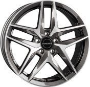 Alu kola BORBET Z, 19x8 5x112 ET30, tmavě šedivá + leštění
