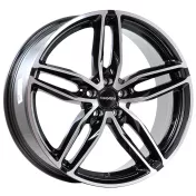 Alu kola CARMANI CA13, 20x9 5x112 ET35, černá + leštění