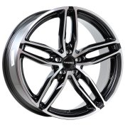 Alu kola CARMANI CA13, 19x8.5 5x108 ET45, černá + leštění