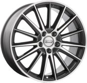 Alu kola CMS C23, 18x8 5x114.3 ET35, černá lesklá + leštění