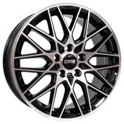 Alu kola CMS C25, 18x8 5x112 ET46, černá + leštění