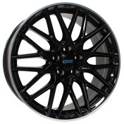 Alu kola CMS C25, 19x8 5x114.3 ET35, černá + leštěný límec