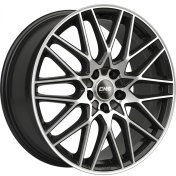 Alu kola CMS C25, 20x8.5 5x112 ET29, černá + leštění (zátěžová)