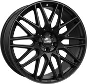 Alu kola CMS C25, 18x7.5 5x112 ET47, černá lesklá + leštěný límec