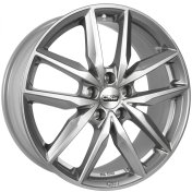 Alu kola CMS C28, 17x7 5x100 ET40, stříbrná