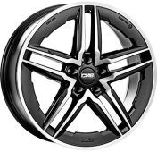 Alu kola CMS C29-AERO, 18x8.5 5x112 ET52, černá lesklá + leštění