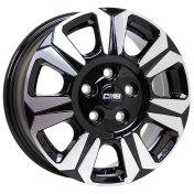 Alu kola CMS C31, 17x6.5 5x130 ET60, černá + leštění (zátěžová)