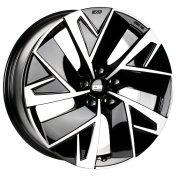 Alu kola CMS C32, 19x7.5 5x114.3 ET45, černá + leštění (zátěžová)