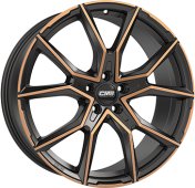 Alu kola CMS C33, 20x8.5 5x112 ET40, černá + měděná barva leštění (zátěžová)