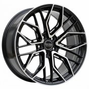 Alu kola Haxer HX015F, 22x9 5x112 ET30, černá + leštění