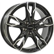 Alu kola IT WHEELS GINA, 17x7.5 5x112 ET45, černá lesklá + leštění (zátěžová)