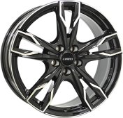 Alu kola IT WHEELS GINA, 17x7.5 5x112 ET49, černá lesklá + leštění (zátěžová)