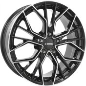 Alu kola IT WHEELS TIARA, 20x8.5 5x108 ET45, černá lesklá + leštění (zátěžová)