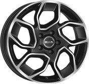 Alu kola MAK EXPRESS, 17x7 5x112 ET50, černá lesklá + leštění (zátěžová)