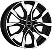 Alu kola MAK HIGHLANDS, 20x8.5 5x108 ET45, černá lesklá + leštění (zátěžová)