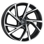 Alu kola MAK KASSEL, 20x8.5 5x112 ET37, černá lesklá + leštění (zátěžová)