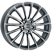 Alu kola MAK KOMET, 19x9 5x112 ET20, šedivá + leštění (zátěžová)