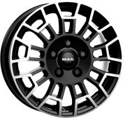 Alu kola MAK NOMAD, 17x7 5x112 ET50, černá lesklá + leštění (zátěžová)