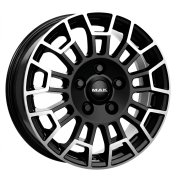 Alu kola MAK NOMAD, 17x7 5x112 ET50, černá lesklá + leštění (zátěžová)