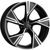 Alu kola MAK STARK, 20x9 5x130 ET27, černá lesklá + leštění (zátěžová)