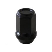 Matice na kola M12x1,5 černá, kužel, klíč 17, výška 35 mm, uzavřená